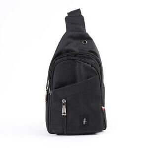 Crossbody Travel Sling Bag – Adjustable Strap, Multi-Pocket | Black
